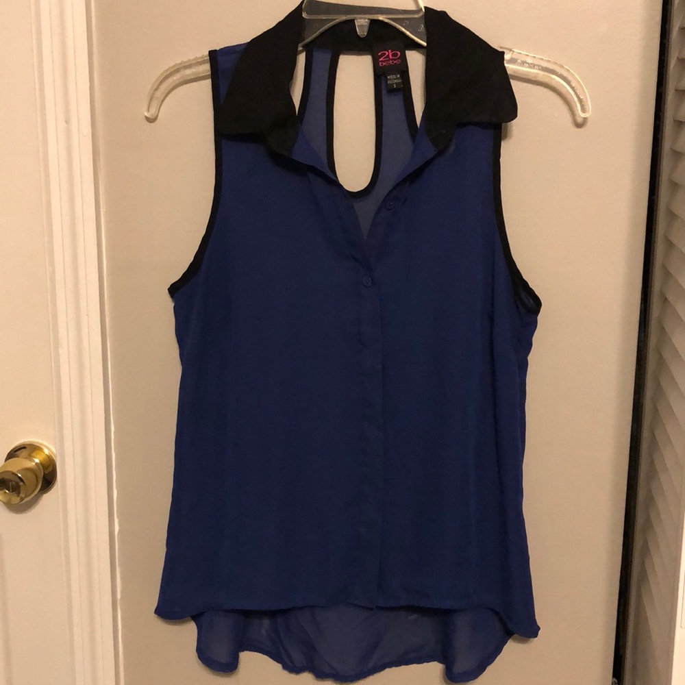 NWOT Sheer Button Down